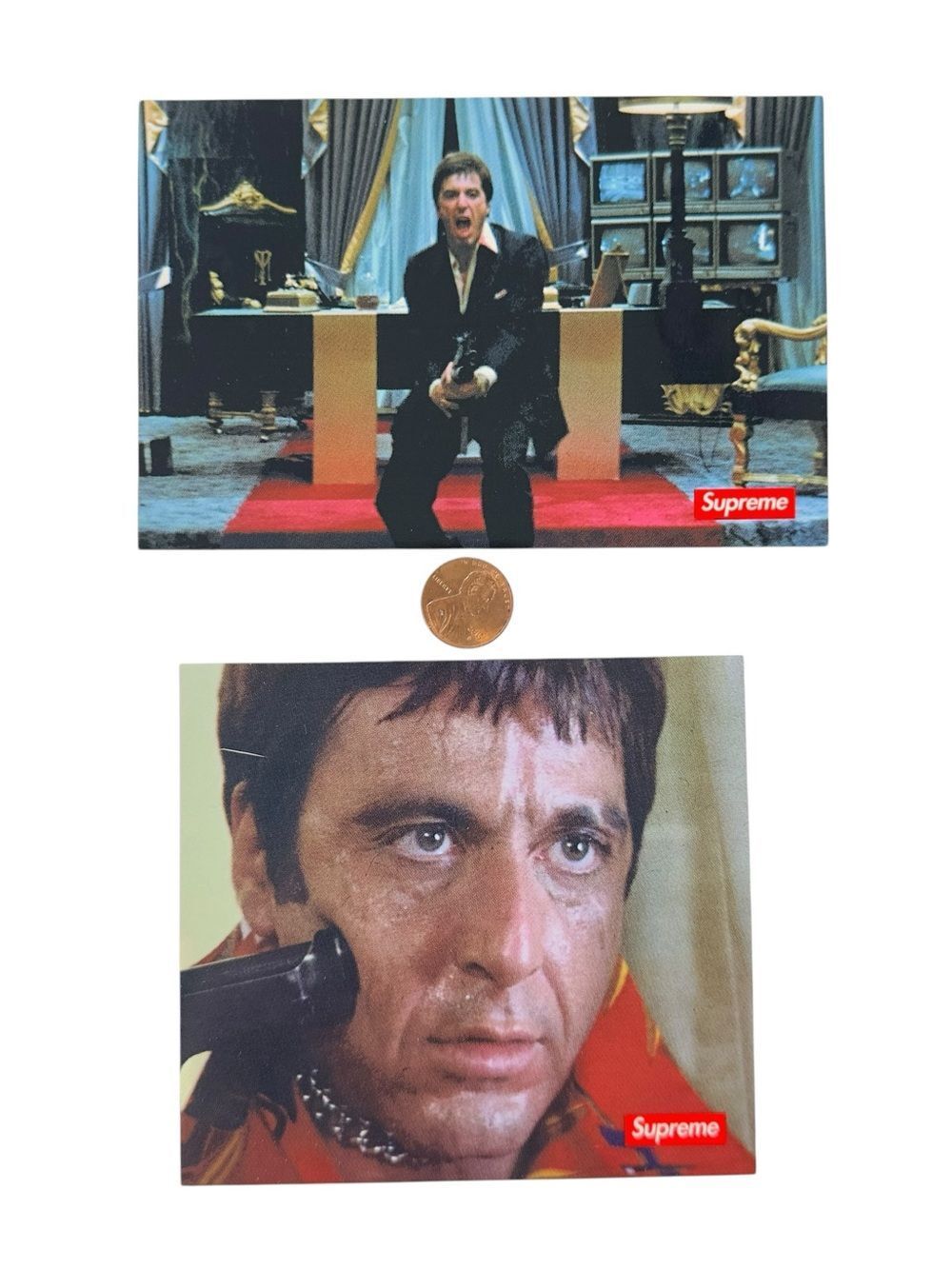 Lot Of 2 Supreme Scarface Stickers Tony Montana FW17